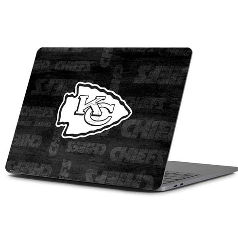 NFL Kansas City Chiefs Black & White Apple MacBook Pro 13-inch Skin