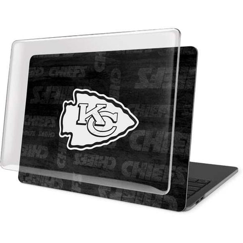 NFL Kansas City Chiefs Black & White MacBook Pro 13in (2020) Case plus Skin
