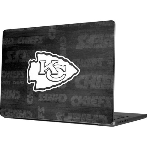 NFL Kansas City Chiefs Black & White MacBook Pro 14in (2021-24) Skin