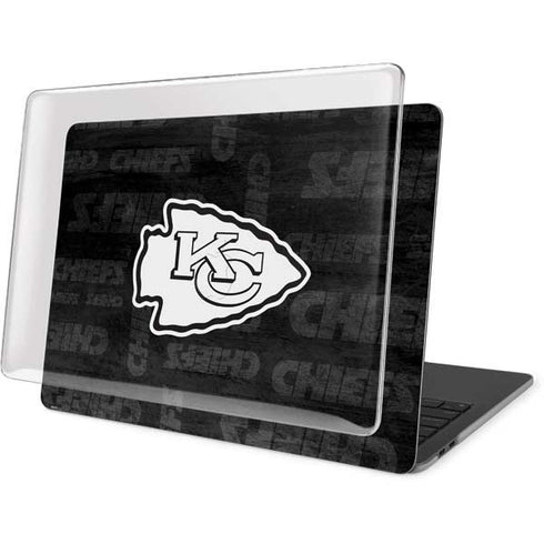 NFL Kansas City Chiefs Black & White MacBook Pro 15in (2016-19) Case plus Skin