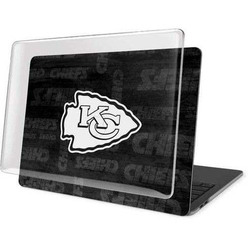 NFL Kansas City Chiefs Black & White MacBook Pro 16in (2019-20) Case plus Skin