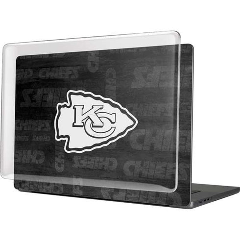 NFL Kansas City Chiefs Black & White MacBook Pro 16in (2021-25) Case plus Skin