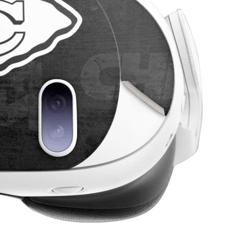 NFL Kansas City Chiefs Black & White Meta Quest 3 Skin