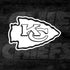 NFL Kansas City Chiefs Black & White Moto E5 Play Skin