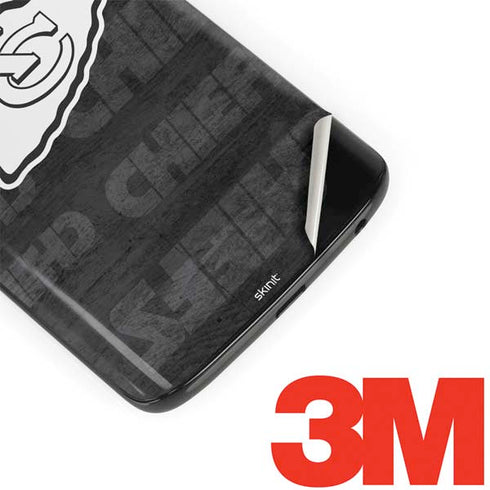 NFL Kansas City Chiefs Black & White Moto G6 Skin