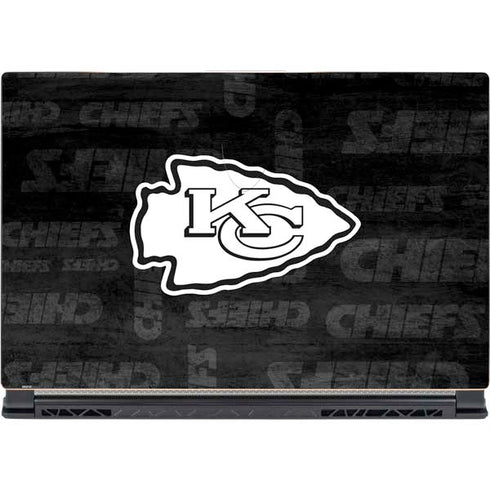 NFL Kansas City Chiefs Black & White MSI GS65 Stealth Laptop Skin