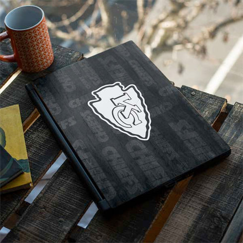 NFL Kansas City Chiefs Black & White MSI GS65 Stealth Laptop Skin