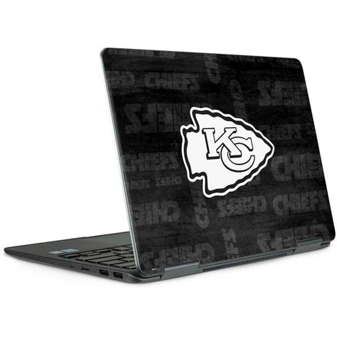 NFL Kansas City Chiefs Black & White Notebook 9 Pro 13in (2017) Skin