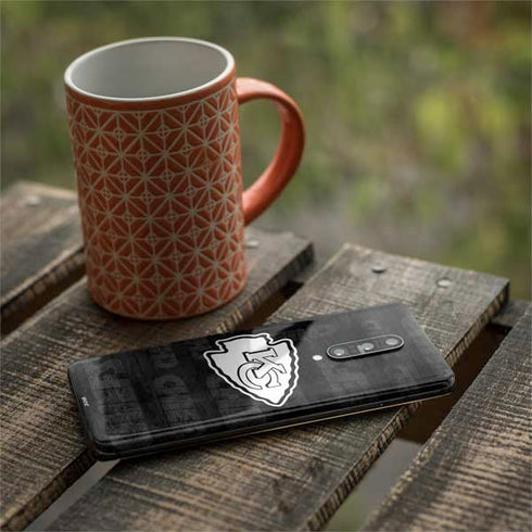 NFL Kansas City Chiefs Black & White OnePlus 7 Pro Skin