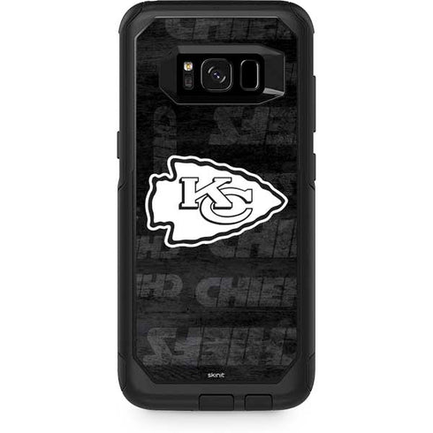 NFL Kansas City Chiefs Black & White Otterbox Commuter Galaxy Skin