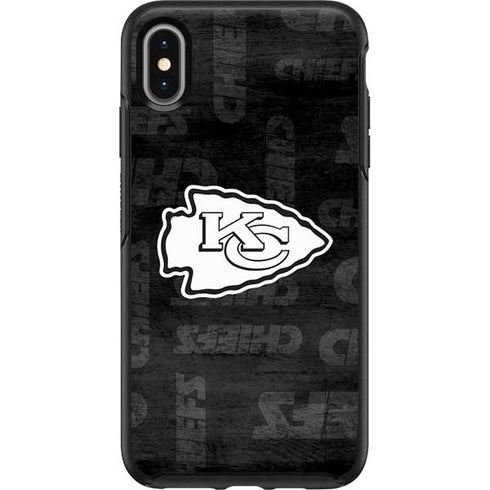 NFL Kansas City Chiefs Black & White Otterbox Symmetry iPhone Skin