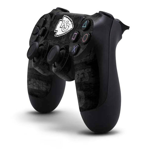 NFL Kansas City Chiefs Black & White PS4 Controller Skin