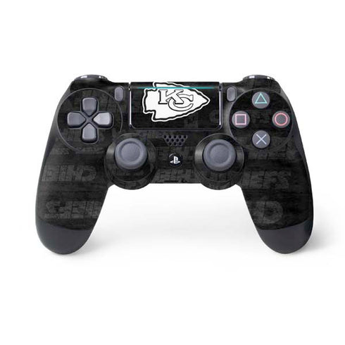 NFL Kansas City Chiefs Black & White PS4 Pro/Slim Controller Skin
