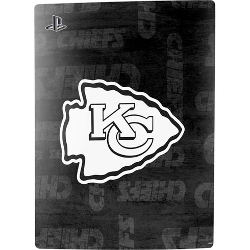 NFL Kansas City Chiefs Black & White PS5 Bundle Skin
