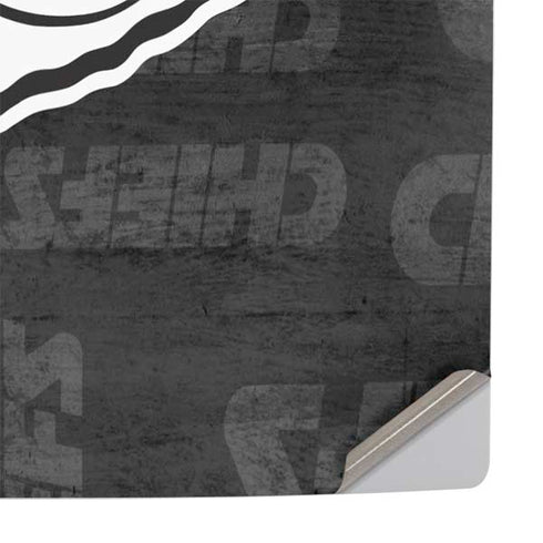 NFL Kansas City Chiefs Black & White PS5 Console Skin