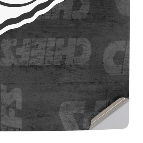 NFL Kansas City Chiefs Black & White PS5 Slim Disk Console Skin