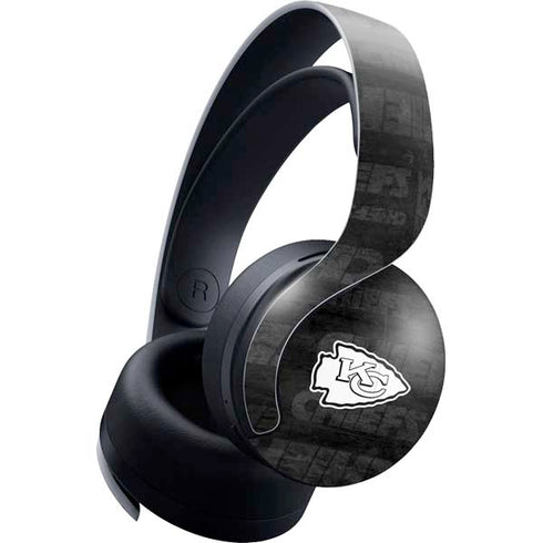 NFL Kansas City Chiefs Black & White PULSE 3D Wireless Headset for PS5 Skin