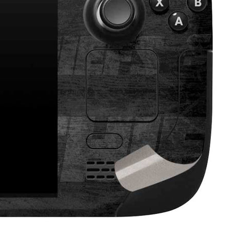 NFL Kansas City Chiefs Black & White Steam Deck Handheld Gaming Computer Skin