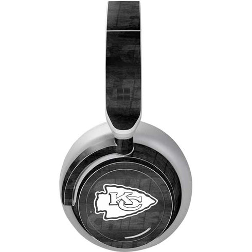 NFL Kansas City Chiefs Black & White Surface Headphones Skin