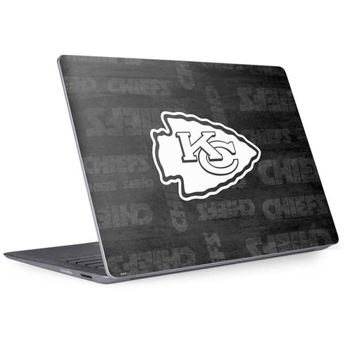 NFL Kansas City Chiefs Black & White Surface Laptop 2 Skin