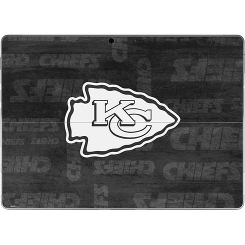 NFL Kansas City Chiefs Black & White Surface Pro 9 Skin