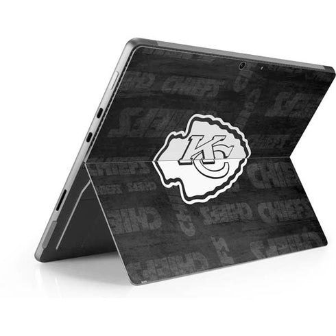 NFL Kansas City Chiefs Black & White Surface Pro 9 Skin