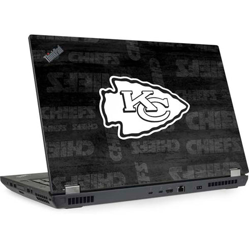 NFL Kansas City Chiefs Black & White Lenovo ThinkPad Skin