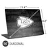 NFL Kansas City Chiefs Black & White Universal Laptop 14in (11.4 x 8.2in) Skin