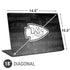 NFL Kansas City Chiefs Black & White Universal Laptop 18in (14.6 x 10.6in) Skin