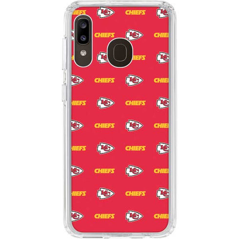 NFL Kansas City Chiefs Blitz Series Galaxy A20 Clear Case