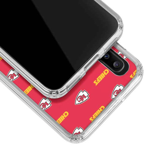 NFL Kansas City Chiefs Blitz Series Galaxy A20 Clear Case
