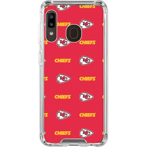 NFL Kansas City Chiefs Blitz Series Galaxy A30 Clear Case
