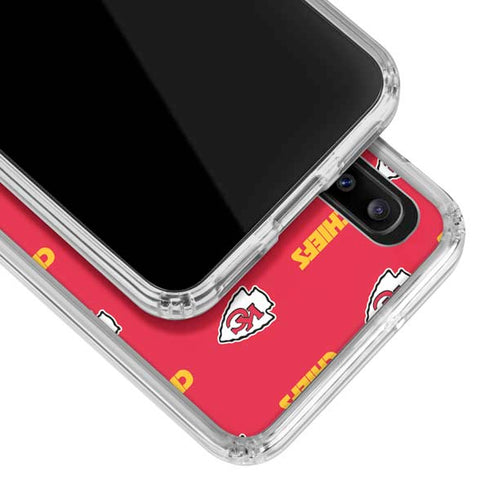 NFL Kansas City Chiefs Blitz Series Galaxy A30 Clear Case