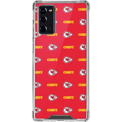NFL Kansas City Chiefs Blitz Series Galaxy Note20 5G Clear Case