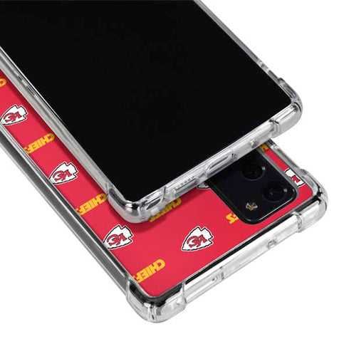 NFL Kansas City Chiefs Blitz Series Galaxy Note20 5G Clear Case