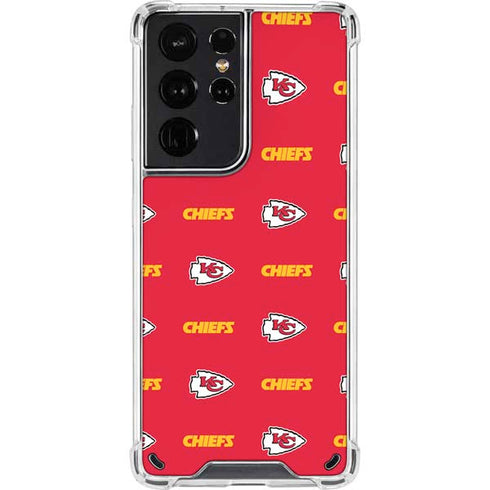 NFL Kansas City Chiefs Blitz Series Galaxy S21 Ultra 5G Clear Case
