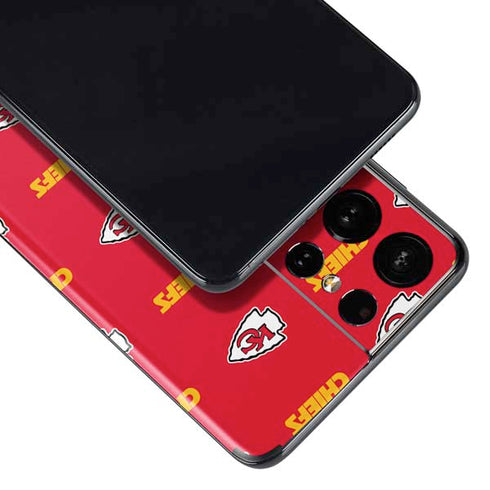 NFL Kansas City Chiefs Blitz Series Galaxy S21 Ultra 5G Skin