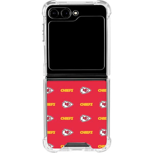 NFL Kansas City Chiefs Blitz Series Galaxy Z Flip5 5G Clear Case