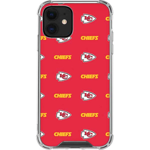NFL Kansas City Chiefs Blitz Series iPhone 12 Mini Clear Case