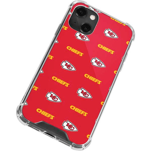 NFL Kansas City Chiefs Blitz Series iPhone 13 Mini Clear Case