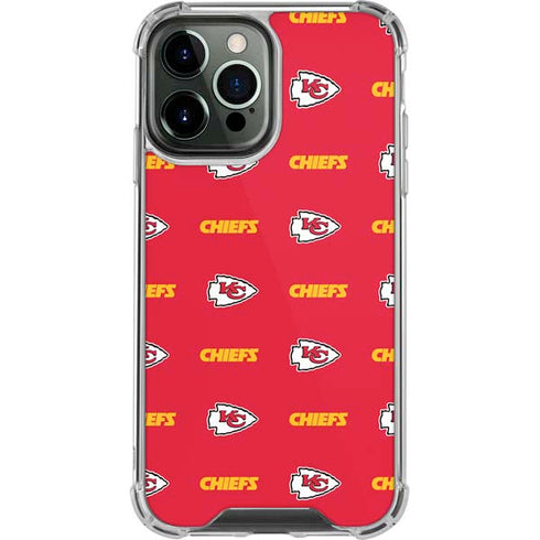 NFL Kansas City Chiefs Blitz Series iPhone 13 Pro Max Clear Case
