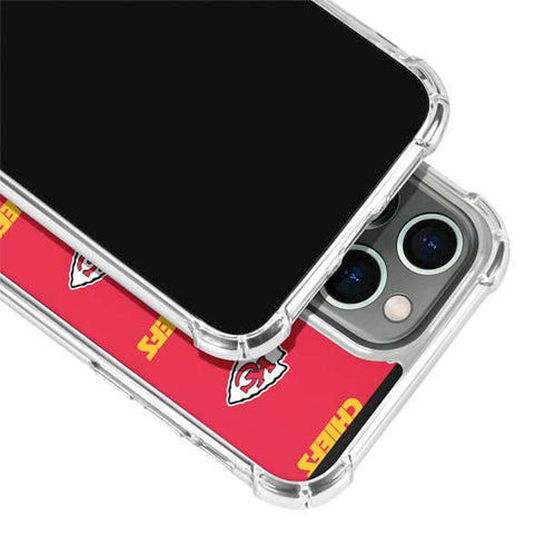NFL Kansas City Chiefs Blitz Series iPhone 13 Pro Max Clear Case
