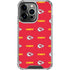 NFL Kansas City Chiefs Blitz Series iPhone 15 Pro Clear Case