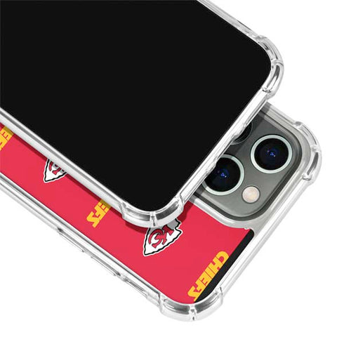 NFL Kansas City Chiefs Blitz Series iPhone 14 Pro Clear Case