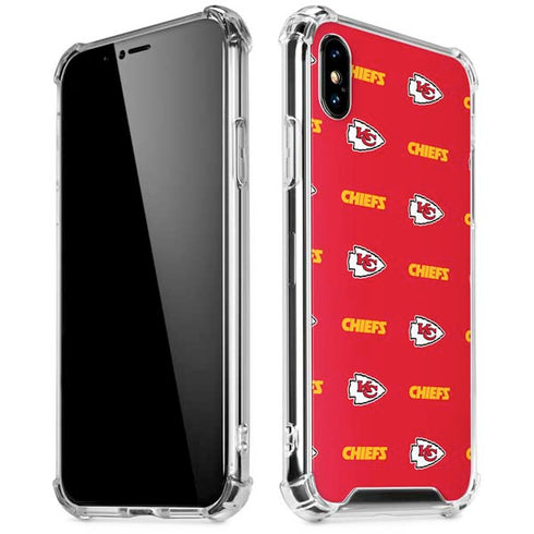 NFL Kansas City Chiefs Blitz Series iPhone XS Max Clear Case