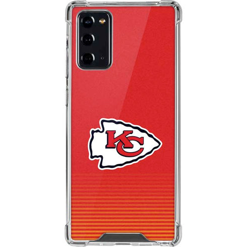 NFL Kansas City Chiefs Breakaway Galaxy Note20 5G Clear Case