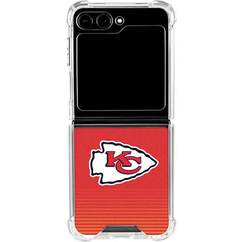 NFL Kansas City Chiefs Breakaway Galaxy Z Flip5 5G Clear Case