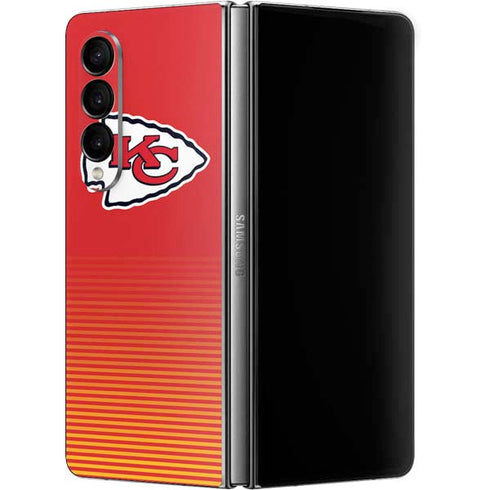 NFL Kansas City Chiefs Breakaway Galaxy Z Fold4 5G Skin