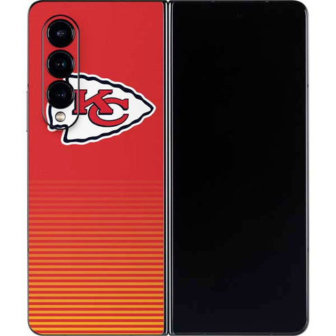NFL Kansas City Chiefs Breakaway Galaxy Z Fold4 5G Skin