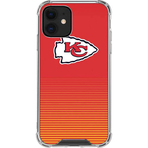 NFL Kansas City Chiefs Breakaway iPhone 12 Mini Clear Case